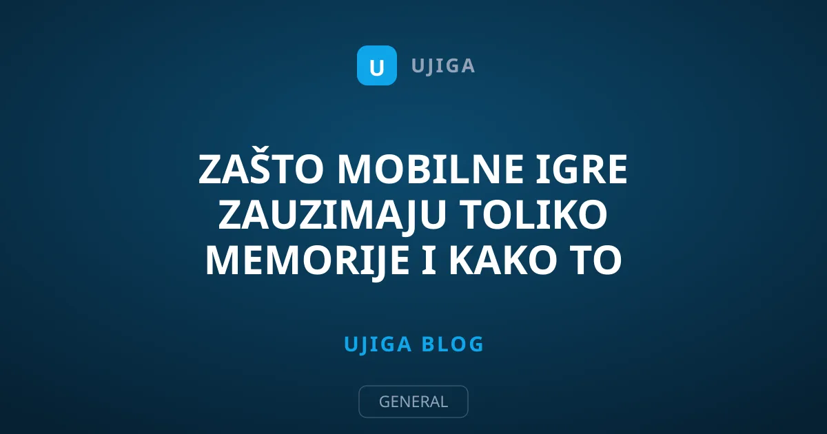 Zašto mobilne igre zauzimaju toliko memorije i kako to rešiti